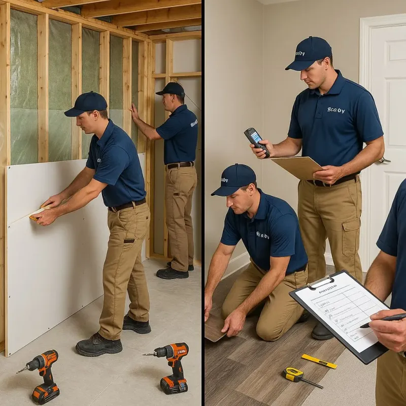 Repairs and Reconstruction process in Calhoun County, TX